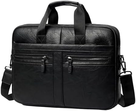 Men's Canvas Messenger Bag - Charcoal - Image 3