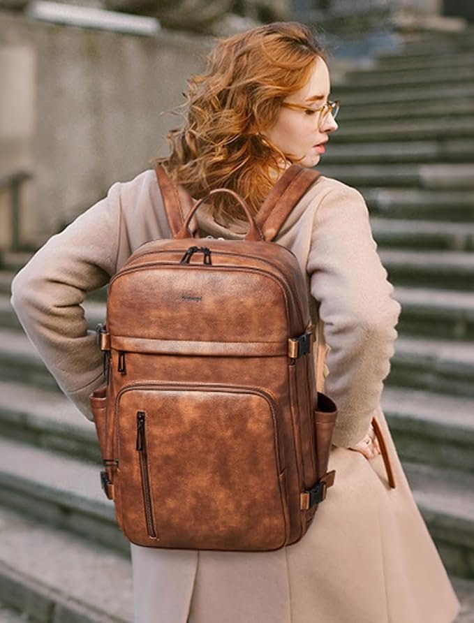 Women's Anti-Theft Travel Backpack - Blush - Image 4