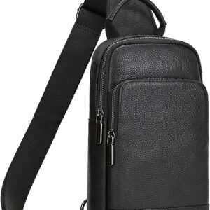 Men’s Bucket Crossbody Bag – Charcoal