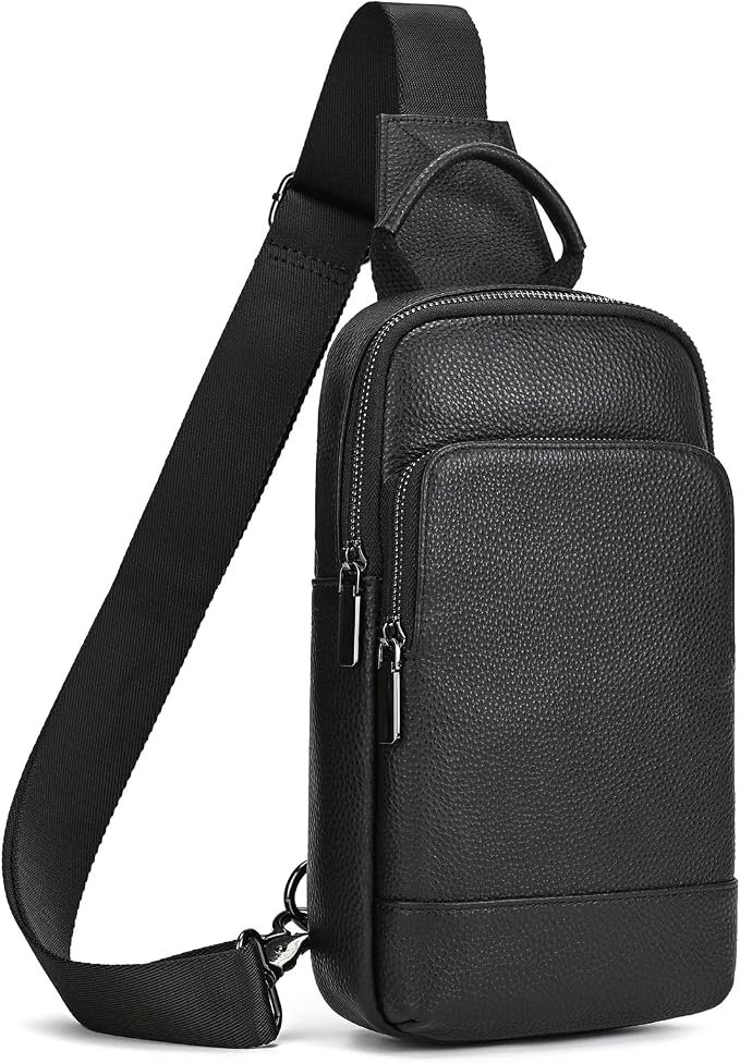 Men's Bucket Crossbody Bag - Charcoal - Image 2