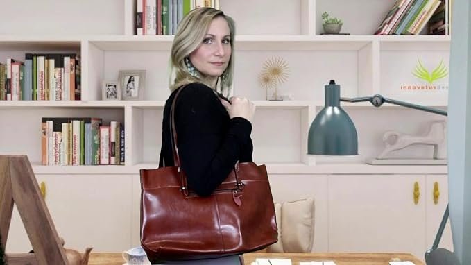Women's Structured Work Tote - Blush - Image 3