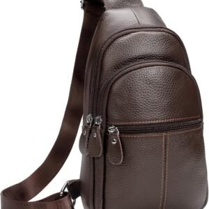 Men’s Quilted Crossbody Bag – Forest