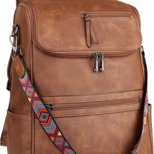 Women’s Convertible Tote Backpack – Tan