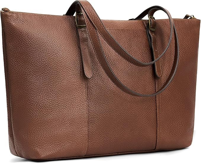 Women's Zip-Top Tote Bag - Tan - Image 4