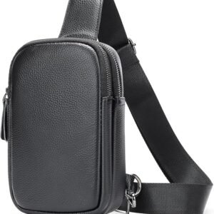 Men's Chain Strap Crossbody - Black
