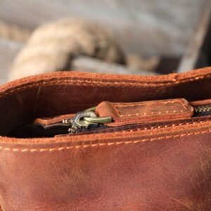 Men’s Canvas Grocery Tote – Brown